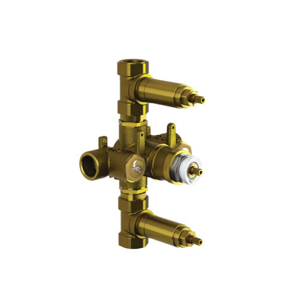 3/4'' Thermostatic Valve - 2 Outputs