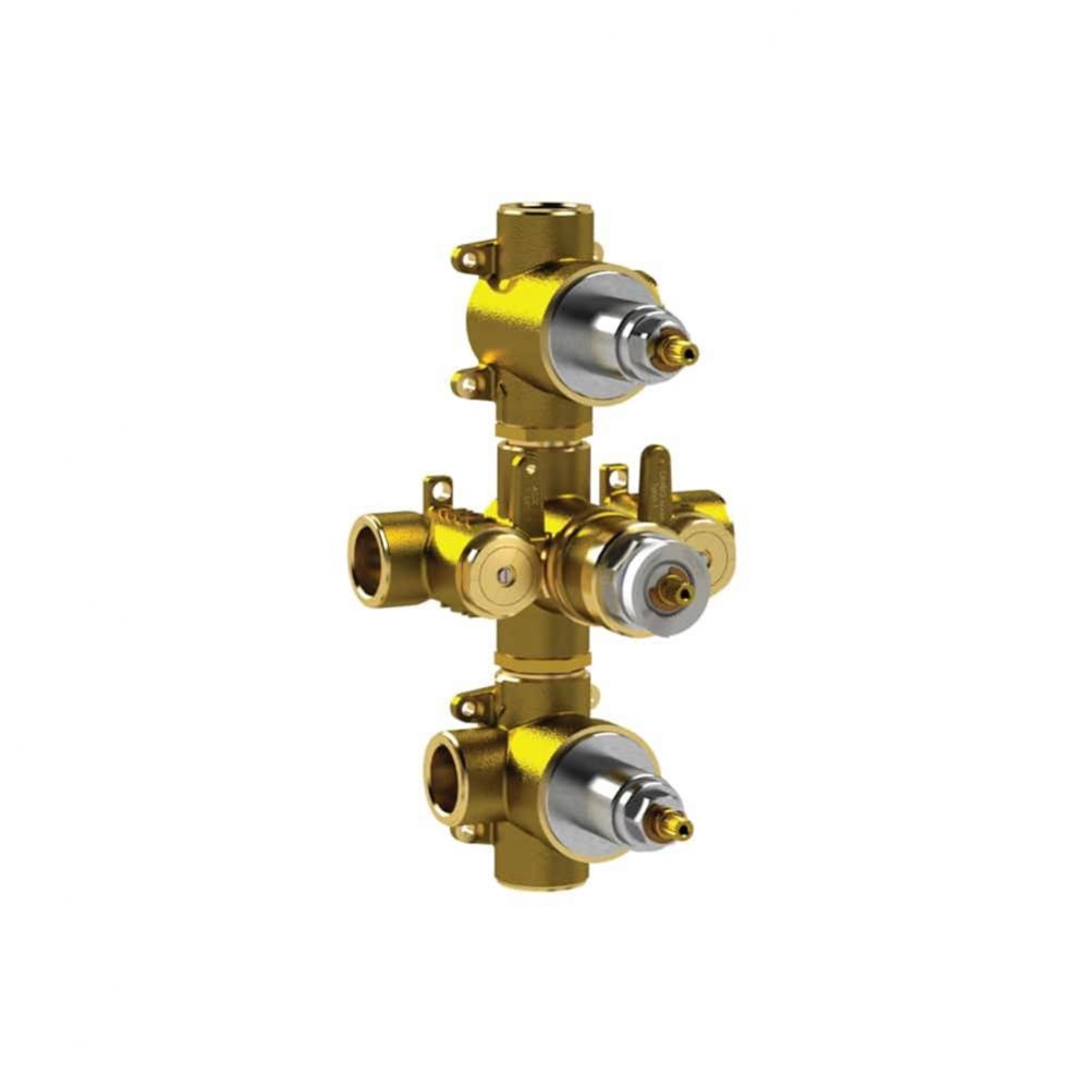 3/4'' Thermostatic Valve - 4 Outputs