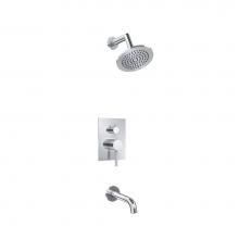 Isenberg 100.3200CP - Two Output Shower Set With Shower Head And Tub Spout