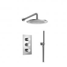 Isenberg 100.7150CP - Two Output Shower Set With Shower Head And Hand Held