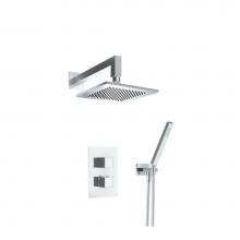 Isenberg 150.7050CP - Two Output Shower Set With Shower Head And Hand Held