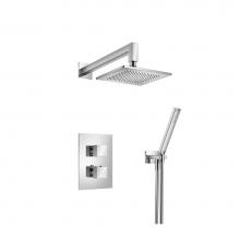 Isenberg 160.7050CP - Two Output Shower Set With Shower Head And Hand Held