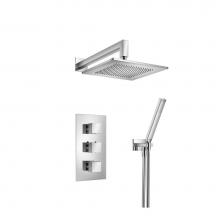 Isenberg 160.7150CP - Two Output Shower Set With Shower Head And Hand Held