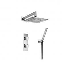 Isenberg 160.7250CP - Two Output Shower Set With Shower Head And Hand Held