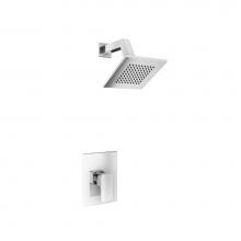 Isenberg 196.3050CP - Single Output Shower Set With Brass Shower Head & Arm