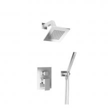 Isenberg 196.3250CP - Two Output Shower Set With Shower Head And Hand Held