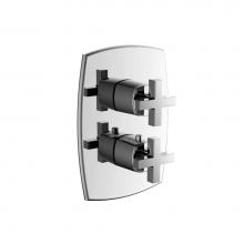 Isenberg 240.4420CP - 3/4 '' Thermostatic Valve & Trim - With 2-Way Diverter - 2 Output