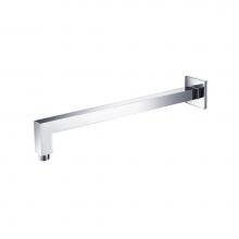 Isenberg HS1011SACP - Wall Mount Square Shower Arm - 16'' (400mm) - With Flange