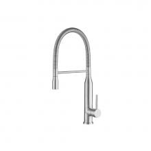 Isenberg K.1260SS - Glatt - Semi-Professional Dual Spray Stainless Steel Kitchen Faucet With Pull Out