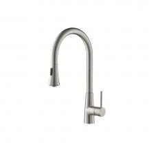 Isenberg K.1290SS - Zest - Dual Spray Stainless Steel Kitchen Faucet With Pull Out