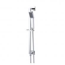 Isenberg SHS.2015CP - Hand Shower Set with Slide Bar, Integrated Elbow & Hose