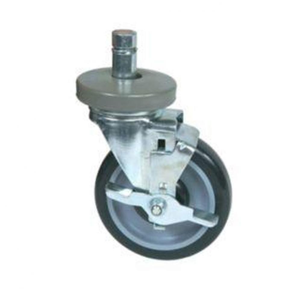 CASTERS 5'' (4) LOCKING/STEM/WITH