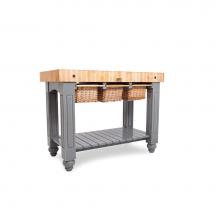 John Boos CU-GB4824-SG - GATHERING BLOCK 48X24X4 SLATE GRAY