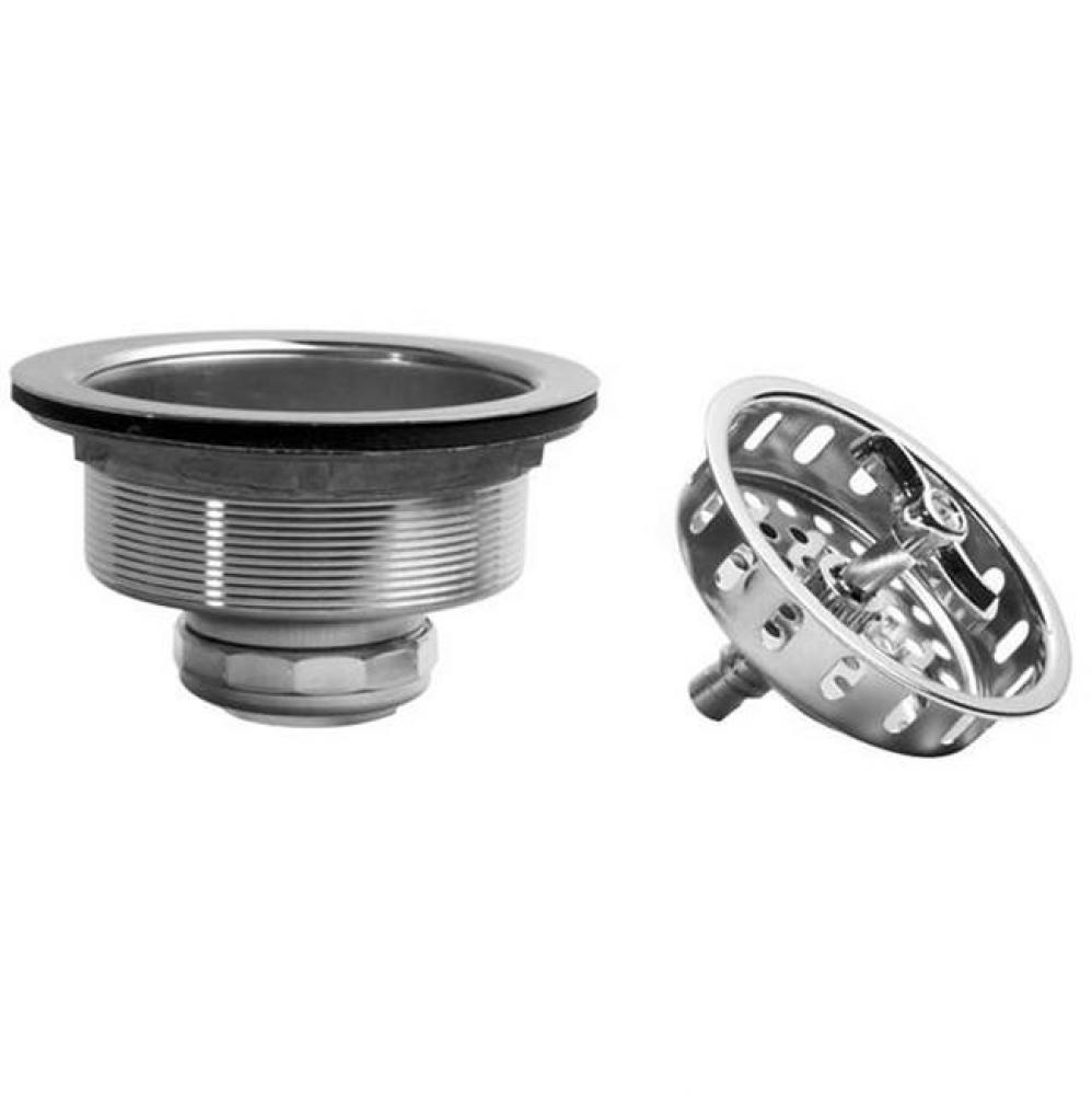SS Spin & Lock Strainer with brass nuts