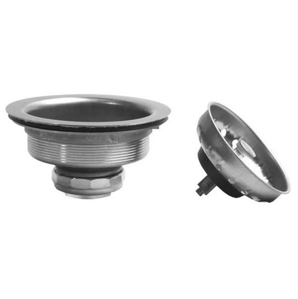 SS Economy Strainer Stick Post Basket and heavy washer