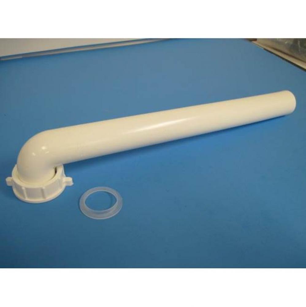 1-1/2'' x 15'' Waste Arm, DC White PP