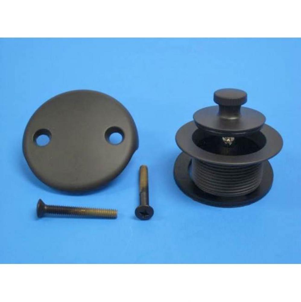 1-1/2'' Lift & Turn Oil Rubbed Bronze BR 3/8'' stem and two hole face plat