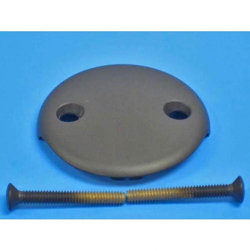 2 Hole Face Plate Oil Rubbed Bronze with 2-1/4'' screws