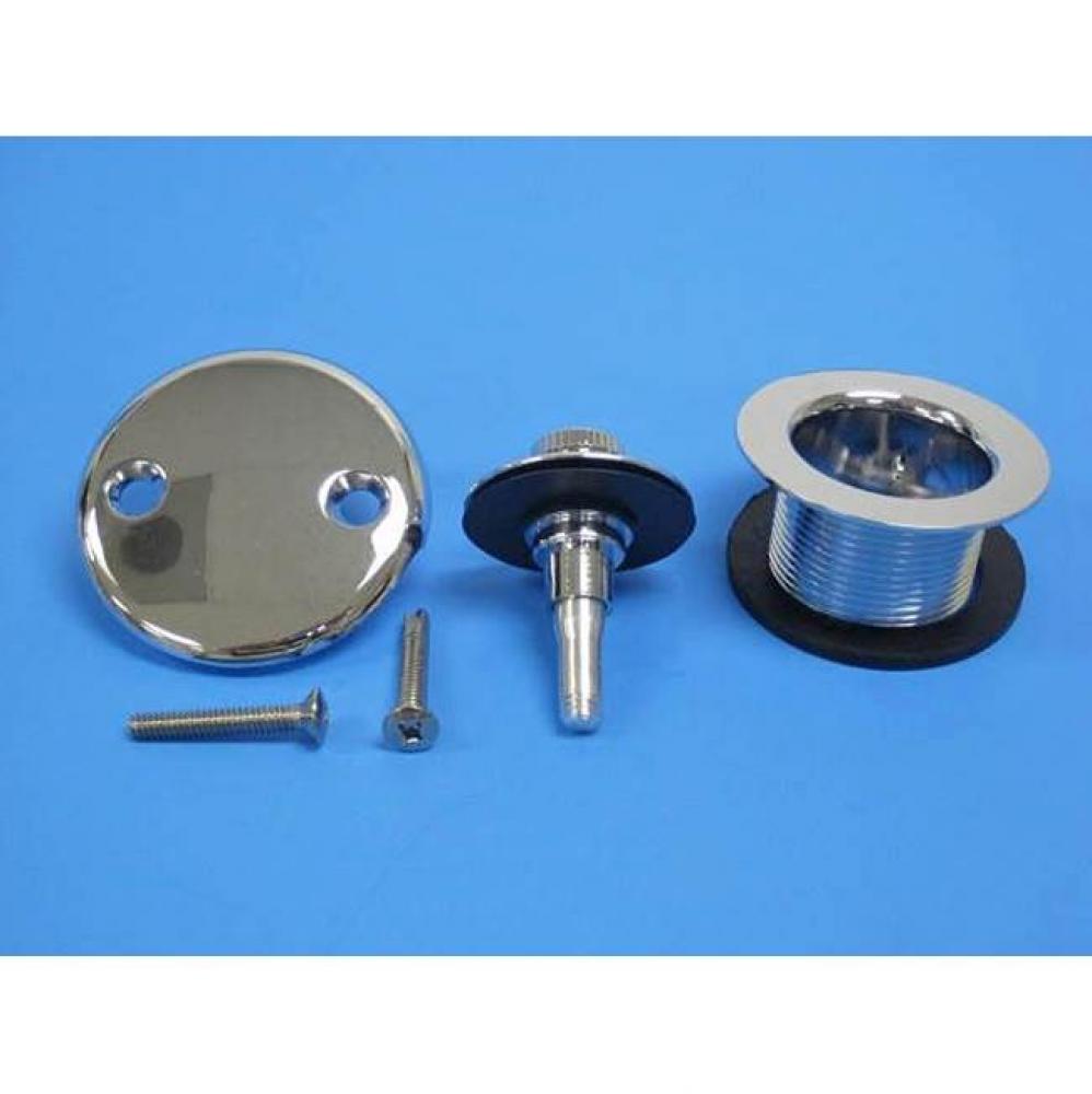 Push & Seal Strainer CP with two hole face plate
