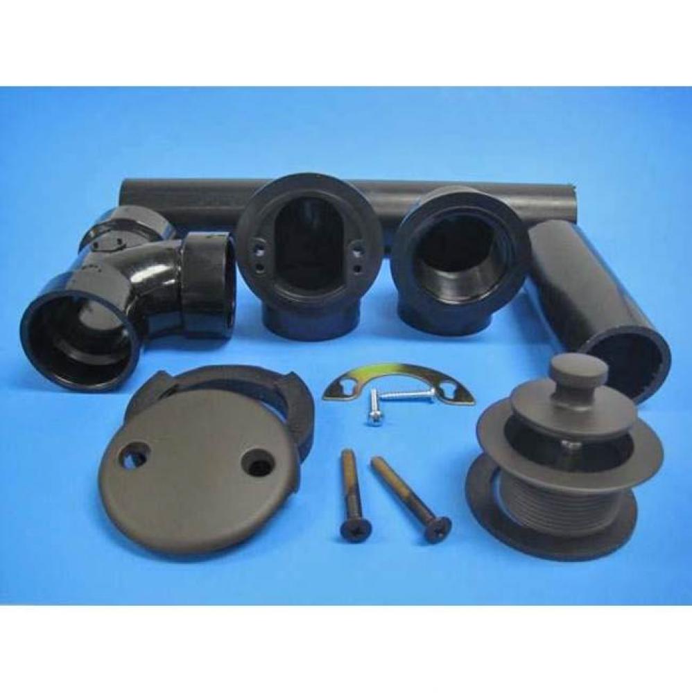 Full Kit Sch 40 ABS Lift & Turn Oil Rubbed Bronze, boxed