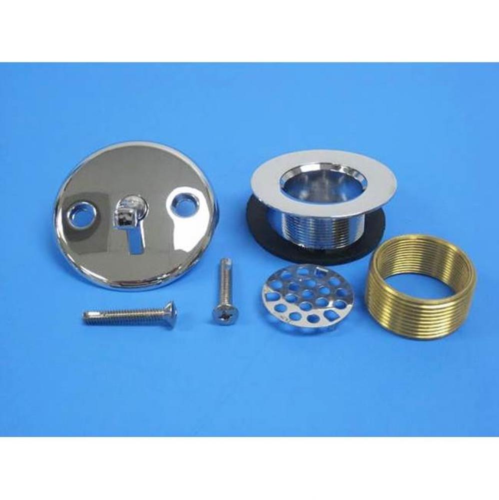 Trip Lever Face Plate CP DC with 1-1/4'' Strainer and 1-1/2'' bushing