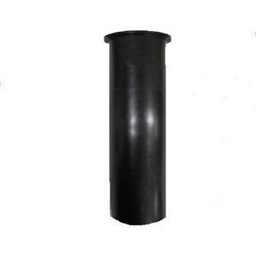 1-1/2'' x 6'' Flanged Tailpiece Black PP
