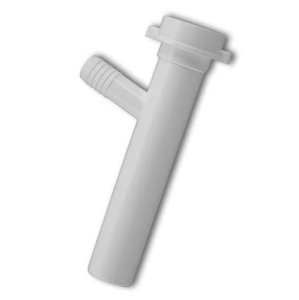 1-1/2'' x 8'' Branch Tailpiece SJ with 1/2'' Spout, White PP