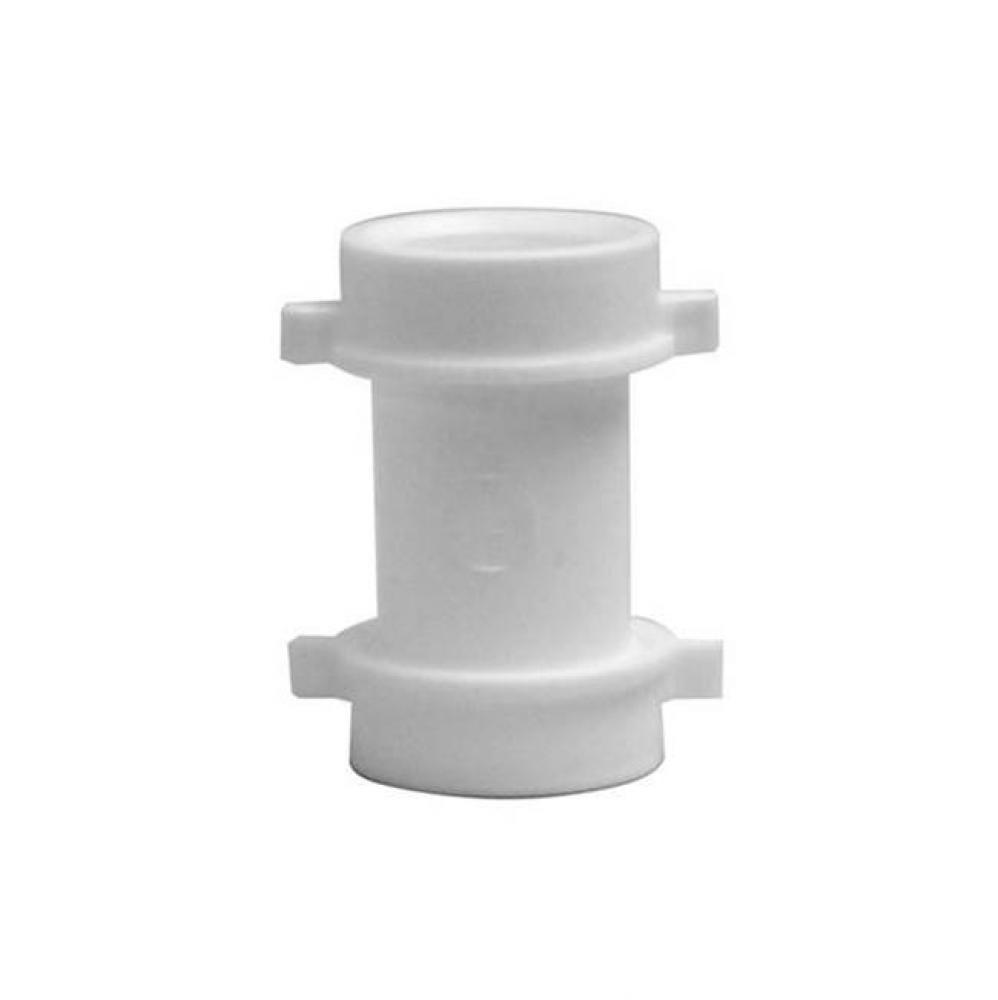 1-1/2'' Slip Joint Coupling White PVC