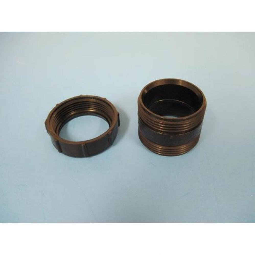 1-1/2'' Close Slip Joint Coupling Black ABS