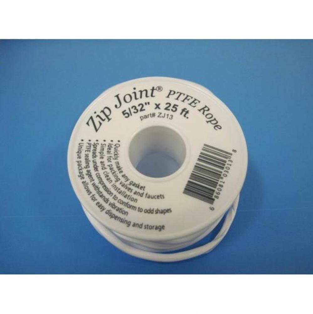 Zip Joint PTFE Rope 3/32''od x 25ft coils