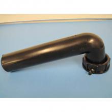 JB Products 5011BB - 1-1/2'' x 7'' Waste Arm, DC Black PP