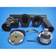 JB Products 742SABSBX - Full Kit Sch 40 ABS Lift & Turn CP 3/8'' stem with one hole face plate, boxed