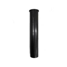 JB Products 902ABS - 1-1/2'' x 8'' Flanged Tailpiece Black PP