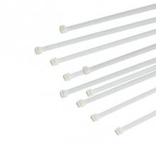JB Products CT07 - 7'' White Cable Ties, 50 Tensile Strength, 100 per bag