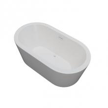 Jetta J60--6385NJ-O - Pandora - 59X32 Wht Freestand Tub Center Drain W/Chrome