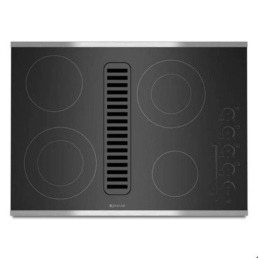 Electric Radiant Downdraft Cooktop with Electronic Touch Control, 30''