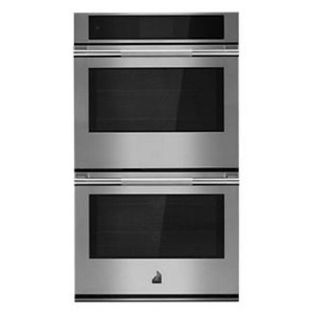30'' Double Wall Oven, Rise Style, 4 Glide Out Flat Tine Racks, 7'' Enahan Ced