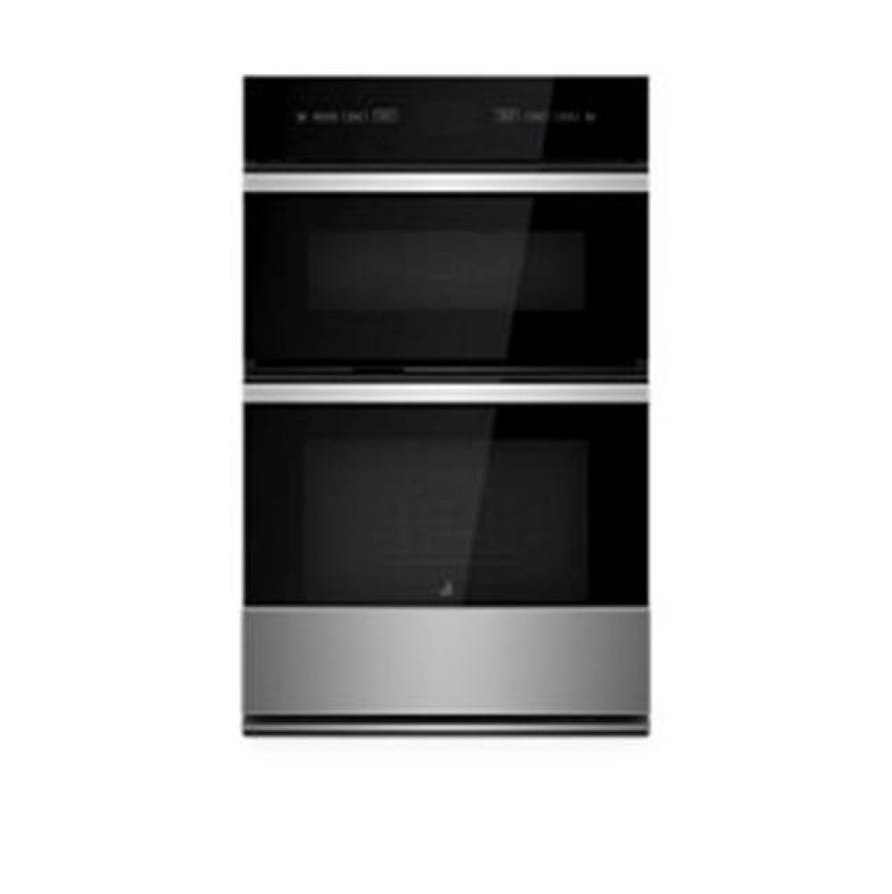 27'' Built In Microwave Oven Combo, Noir Style, 4 Glide Out Flat Tine Rac Ks, 4.3'&