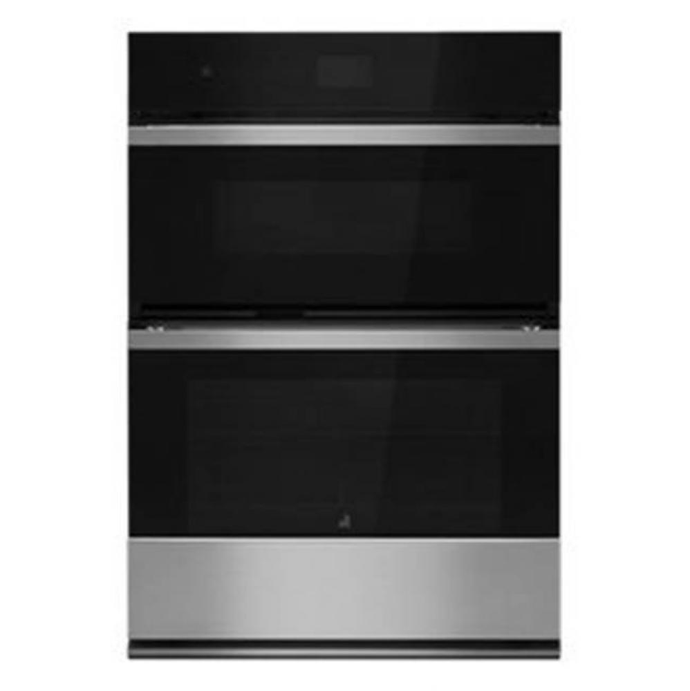 30'' Built In Microwave Oven Combo, Noir Style, 4 Glide Out Flat Tine Rac Ks, 4.3'&