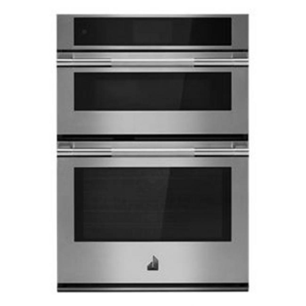 30'' Built In Microwave Oven Combo, Rise Style, 4 Glide Out Flat Tine Rac Ks, 7'&ap