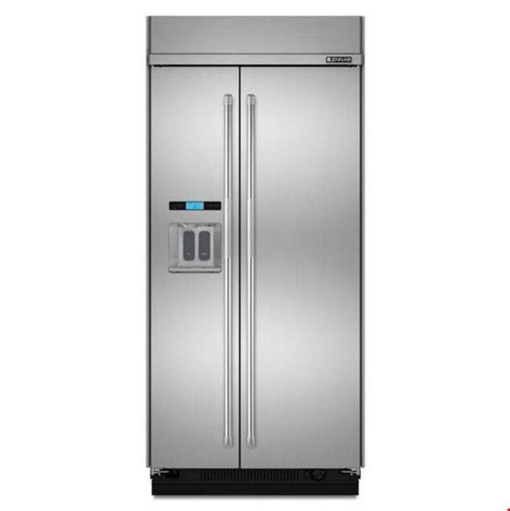 Jenn-Air® 42-Inch Built-In Side-by-Side Refrigerator with Water Dispenser