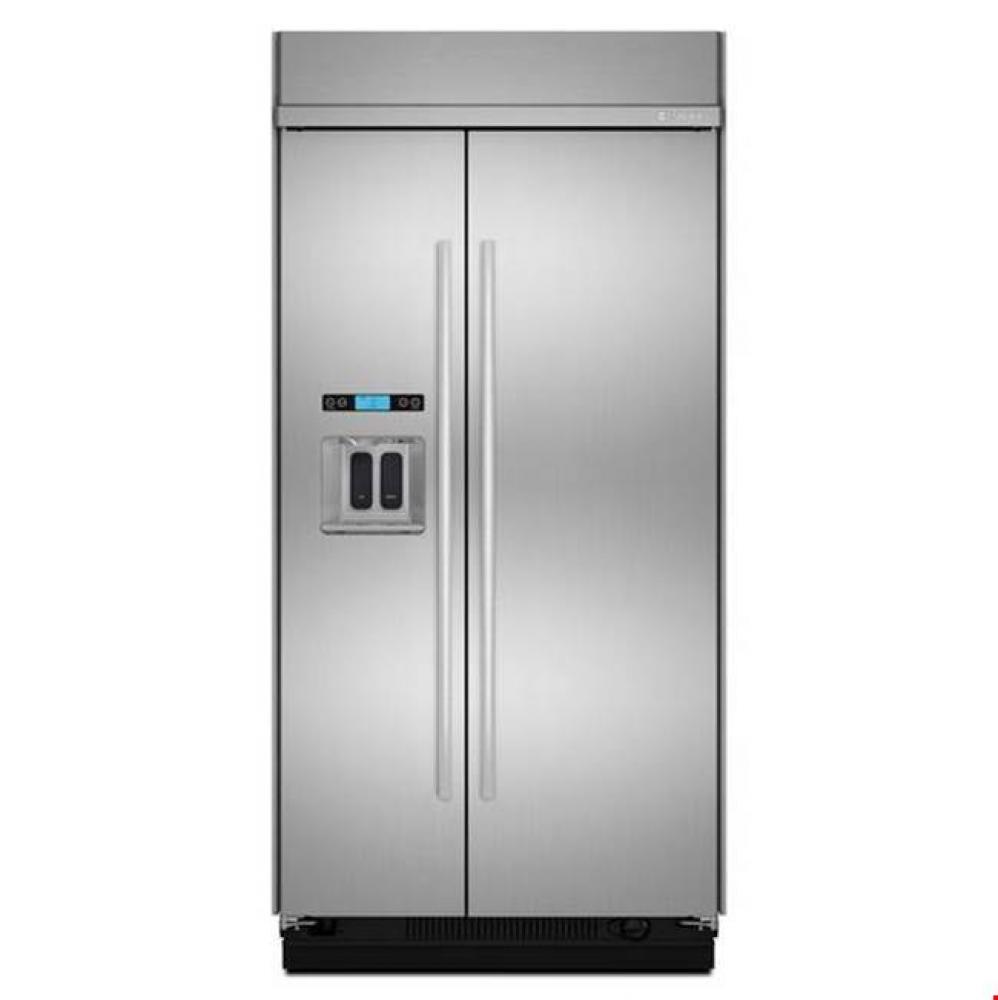 Jenn-Air® 42-Inch Built-In Side-by-Side Refrigerator with Water Dispenser