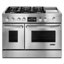 Jenn-Air JDRP548WP - Pro-Style® Dual-Fuel Range with Griddle and MultiMode® Convection, 48''