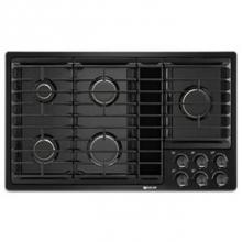 Jenn-Air JGD3536GB - 36'' Gas Downdraft Cktp, Brass Brnrs, Black