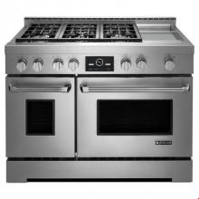 Jenn-Air JGRP548WP - Pro-Style® Gas Range with Griddle and MultiMode® Convection, 48''