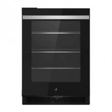 Jenn-Air JUGFL242HM - 24'' U/C Refrigerator, Noir Style, Left Hinge, Flush Design, Glass Door