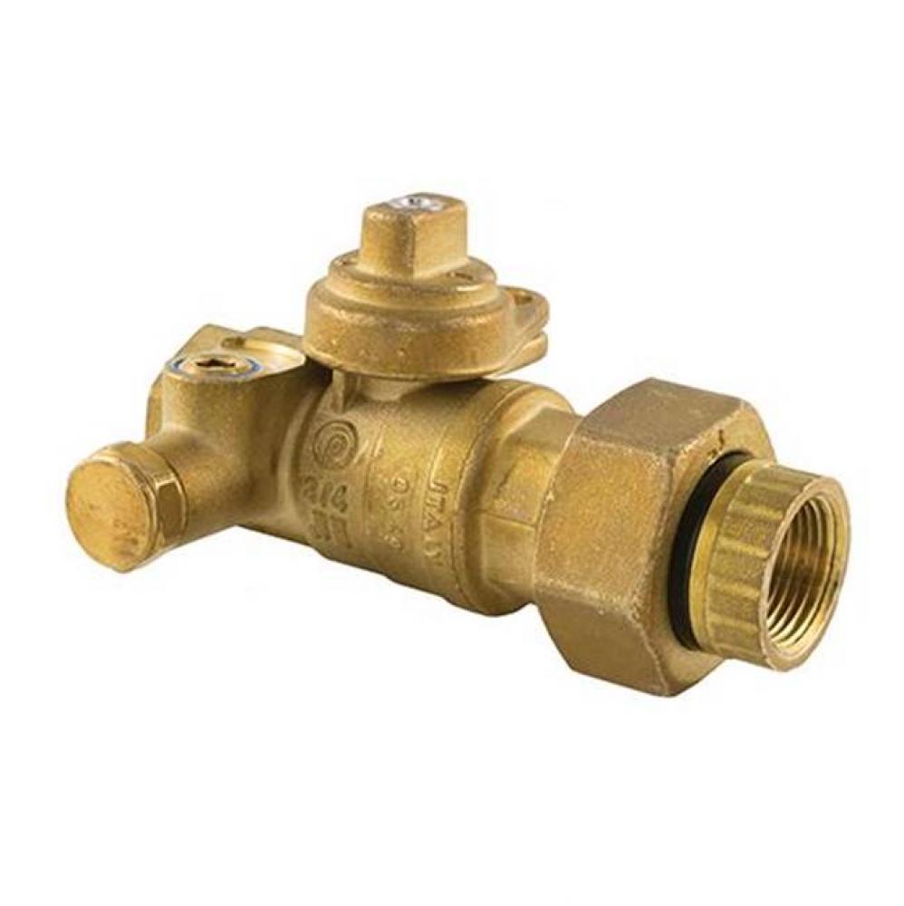 Utility Gas Ball Valve, Full Port, Service Bypass, 175 Psig, With Insulated Tail Piece 1-1/4'