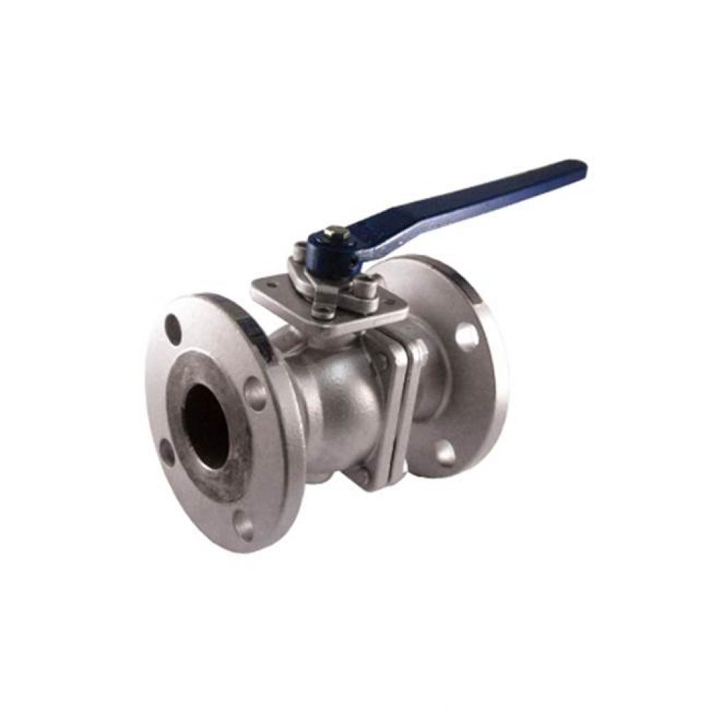 Full Port, 2 Piece, Flanged Connection, Class 150, Carbon Steel, Stainless Steel Ball And Stem 2&a