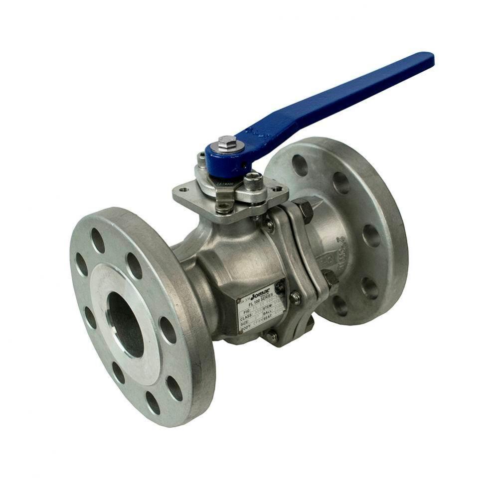 Full Port, 2 Piece, Flanged Connection, Class 300, Stainless Steel 6''