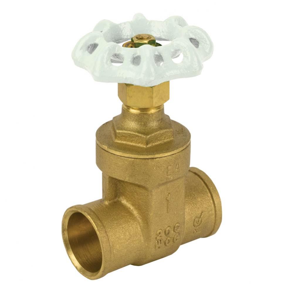 Gate Valve, Non-Rising Stem, Solder Connection, 200 Wog 1''